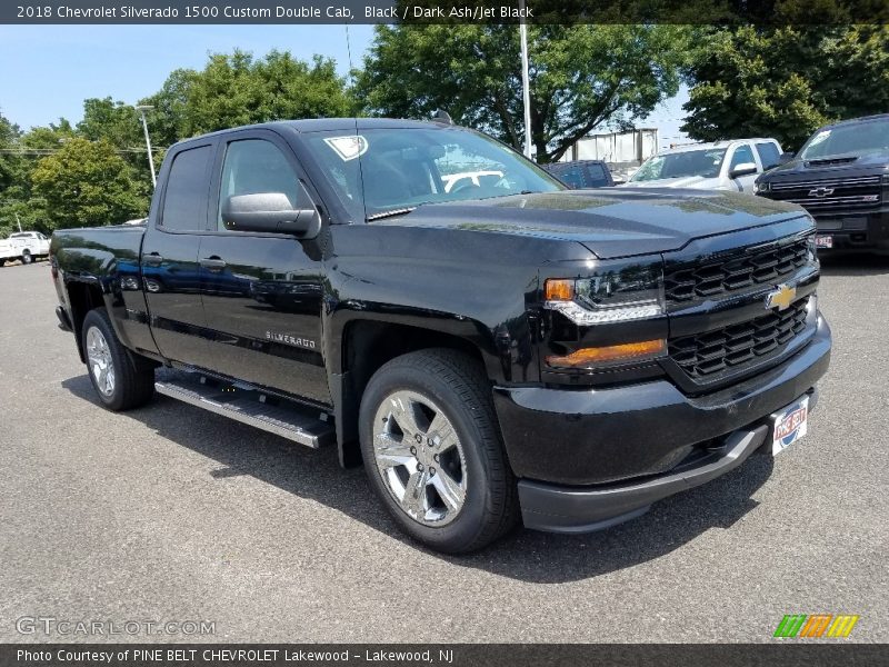 Black / Dark Ash/Jet Black 2018 Chevrolet Silverado 1500 Custom Double Cab