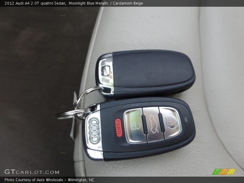 Moonlight Blue Metallic / Cardamom Beige 2012 Audi A4 2.0T quattro Sedan