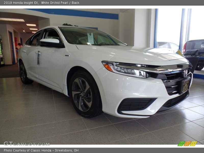 White Orchid Pearl / Black 2019 Honda Insight EX