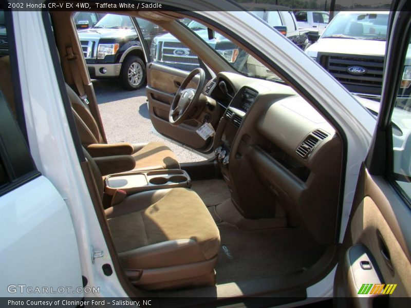 Taffeta White / Saddle 2002 Honda CR-V EX 4WD