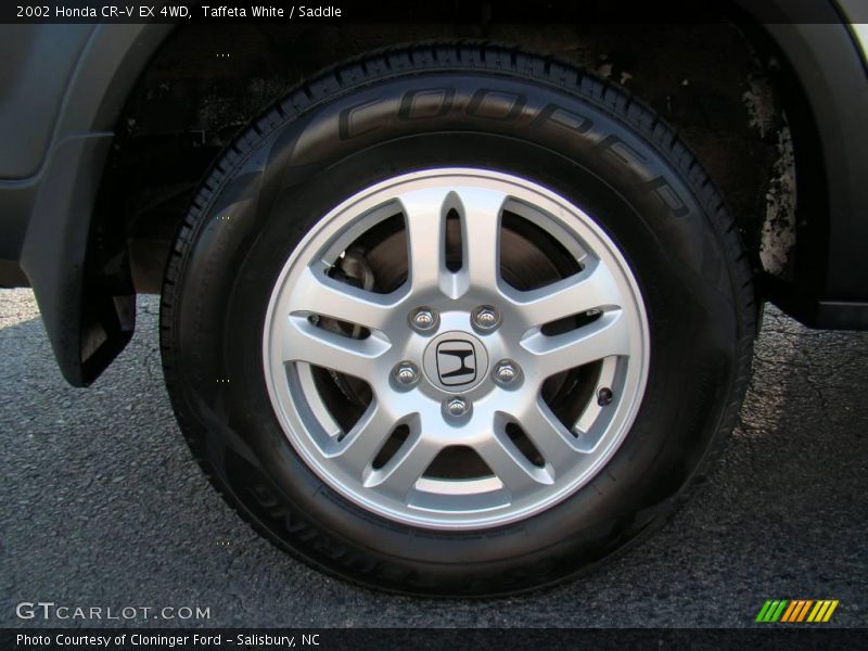 Taffeta White / Saddle 2002 Honda CR-V EX 4WD