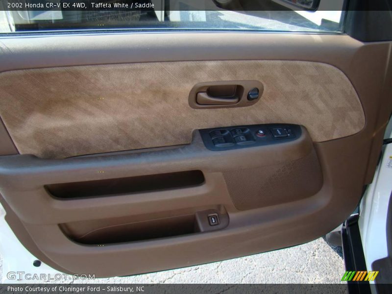 Taffeta White / Saddle 2002 Honda CR-V EX 4WD