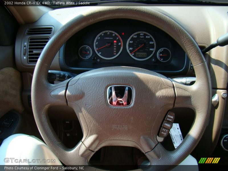 Taffeta White / Saddle 2002 Honda CR-V EX 4WD
