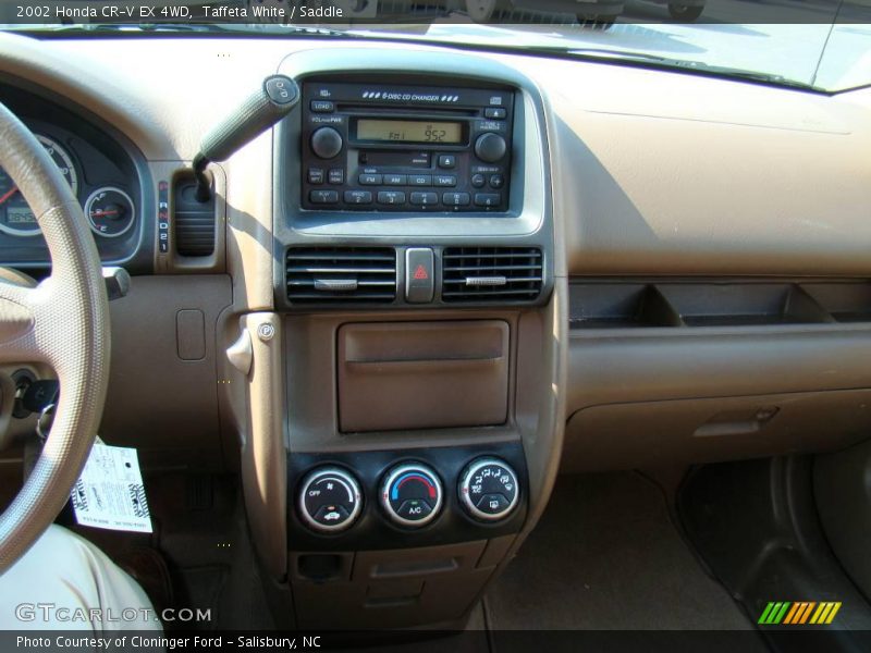 Taffeta White / Saddle 2002 Honda CR-V EX 4WD