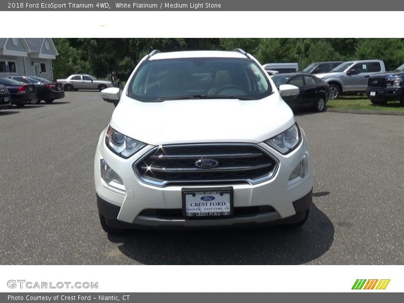 White Platinum / Medium Light Stone 2018 Ford EcoSport Titanium 4WD