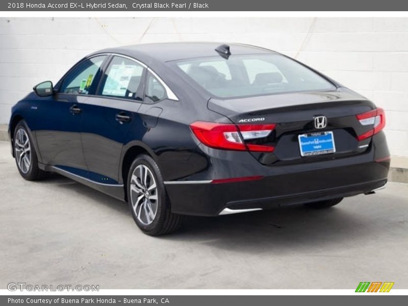 Crystal Black Pearl / Black 2018 Honda Accord EX-L Hybrid Sedan