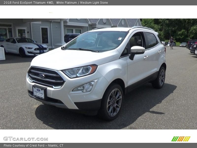 White Platinum / Medium Light Stone 2018 Ford EcoSport Titanium 4WD