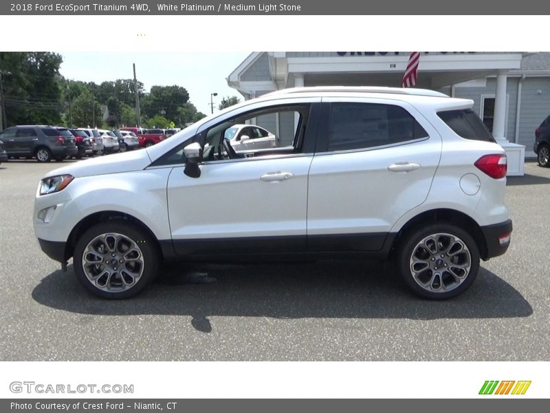 White Platinum / Medium Light Stone 2018 Ford EcoSport Titanium 4WD