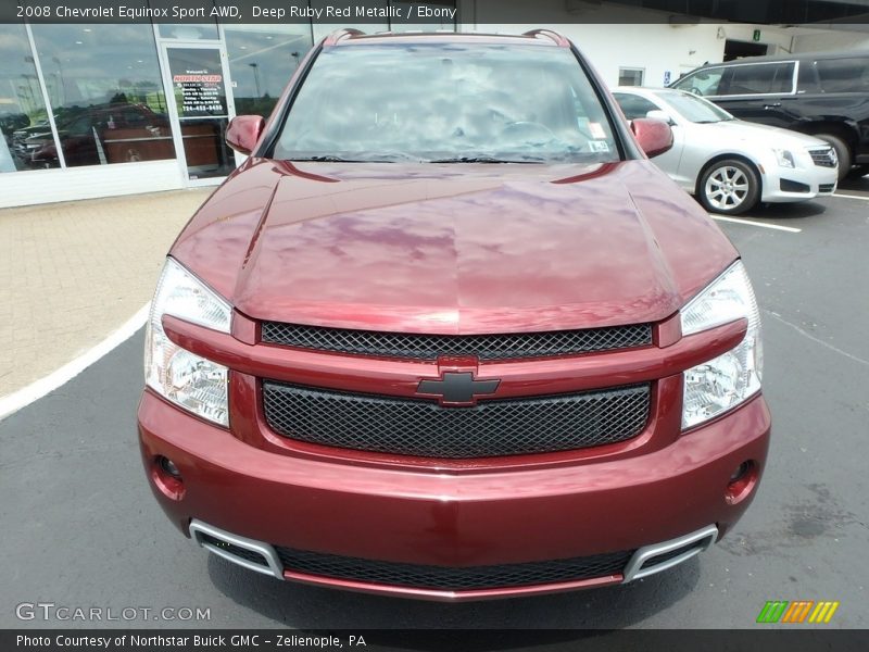 Deep Ruby Red Metallic / Ebony 2008 Chevrolet Equinox Sport AWD