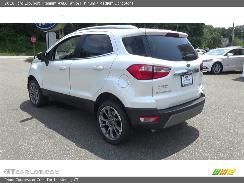 White Platinum / Medium Light Stone 2018 Ford EcoSport Titanium 4WD