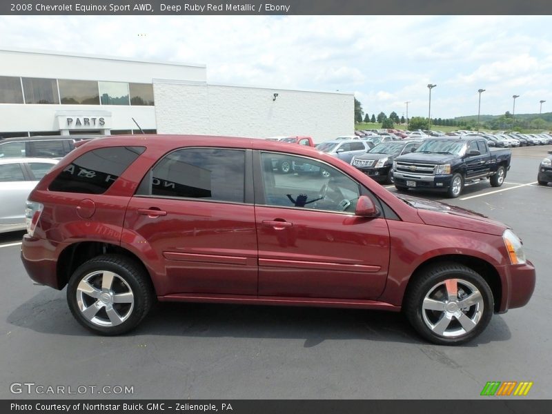 Deep Ruby Red Metallic / Ebony 2008 Chevrolet Equinox Sport AWD