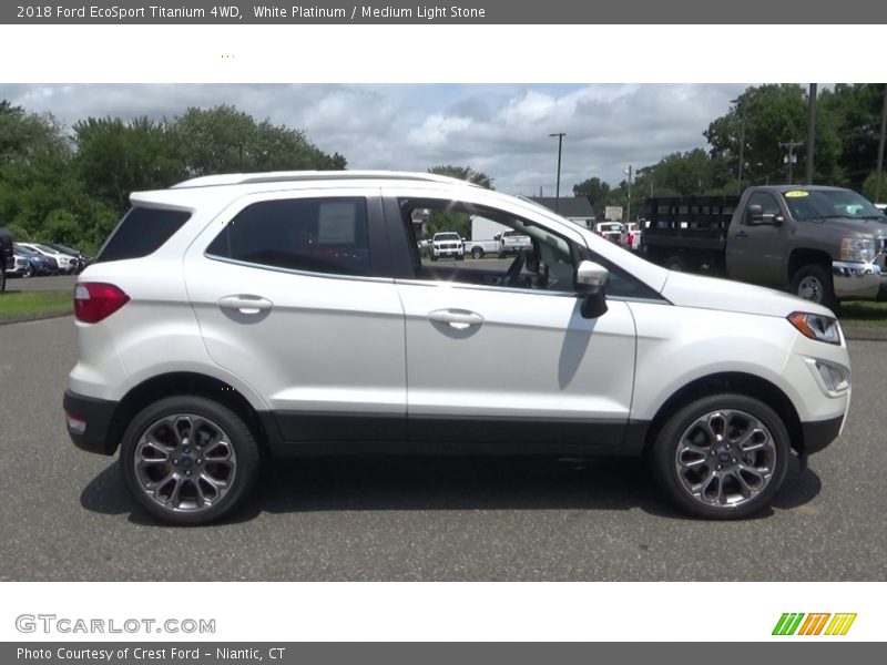 White Platinum / Medium Light Stone 2018 Ford EcoSport Titanium 4WD