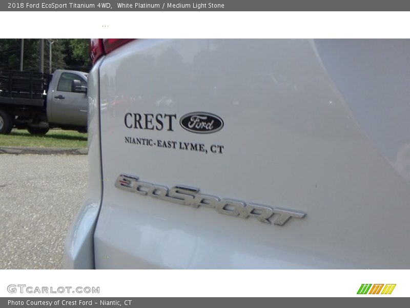 White Platinum / Medium Light Stone 2018 Ford EcoSport Titanium 4WD