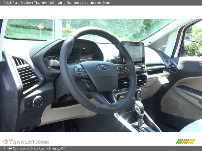 White Platinum / Medium Light Stone 2018 Ford EcoSport Titanium 4WD