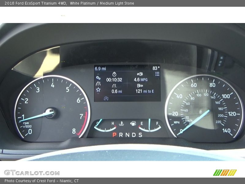 White Platinum / Medium Light Stone 2018 Ford EcoSport Titanium 4WD