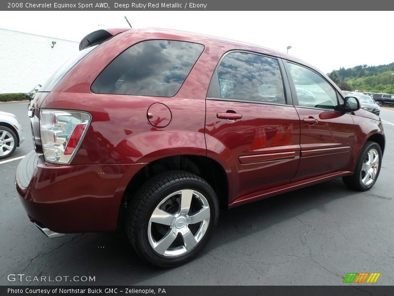 Deep Ruby Red Metallic / Ebony 2008 Chevrolet Equinox Sport AWD