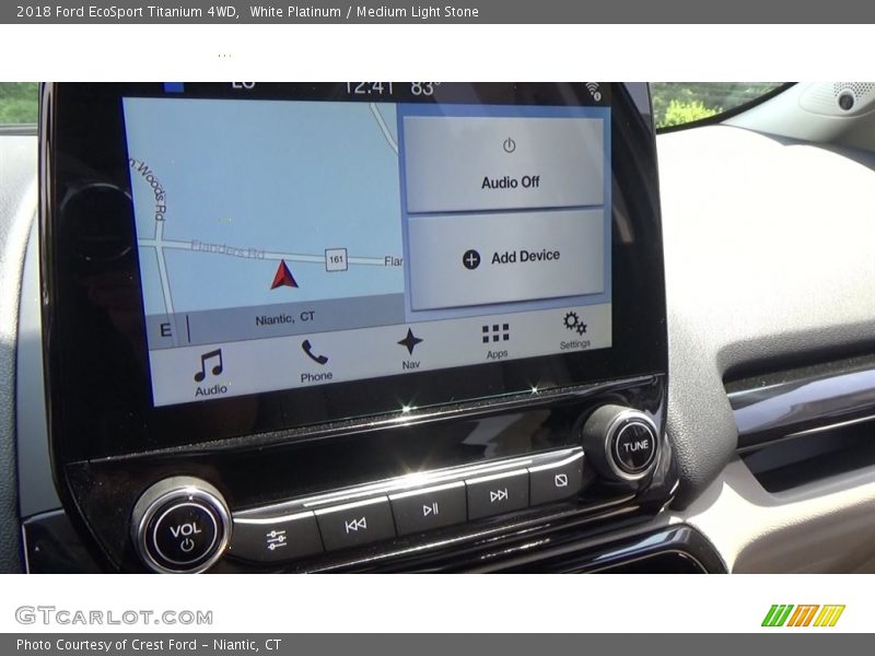 White Platinum / Medium Light Stone 2018 Ford EcoSport Titanium 4WD