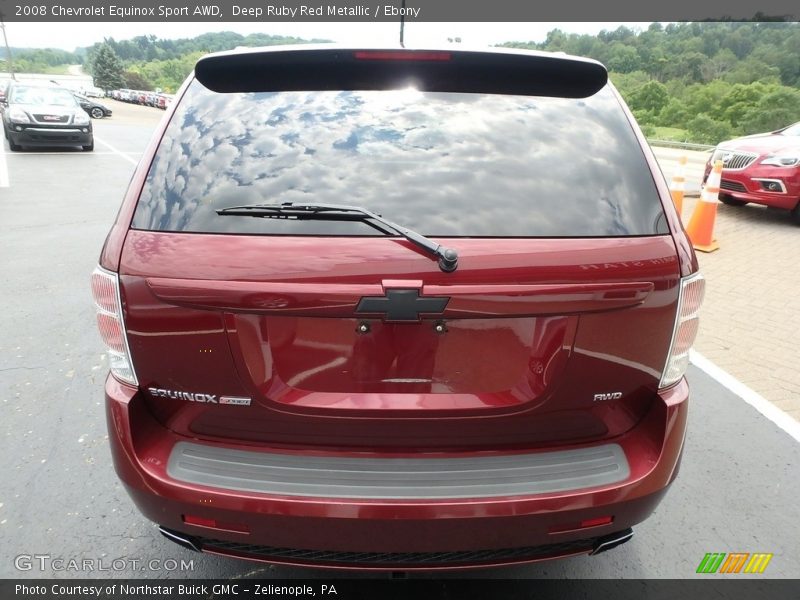 Deep Ruby Red Metallic / Ebony 2008 Chevrolet Equinox Sport AWD
