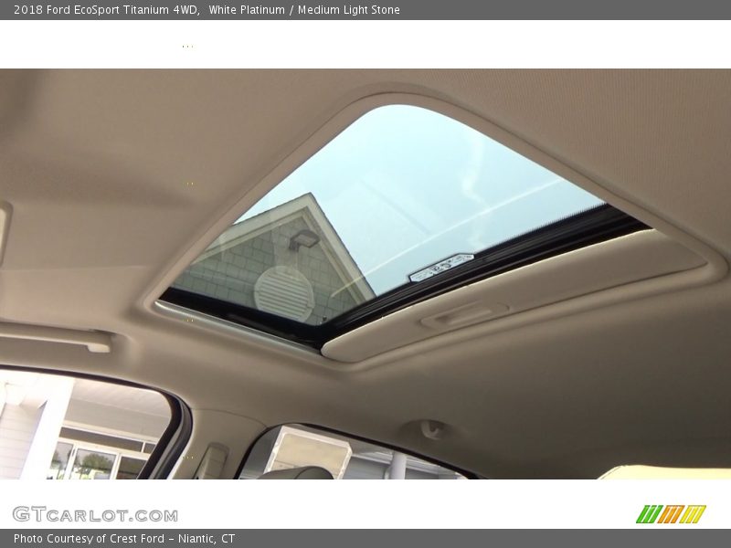 White Platinum / Medium Light Stone 2018 Ford EcoSport Titanium 4WD