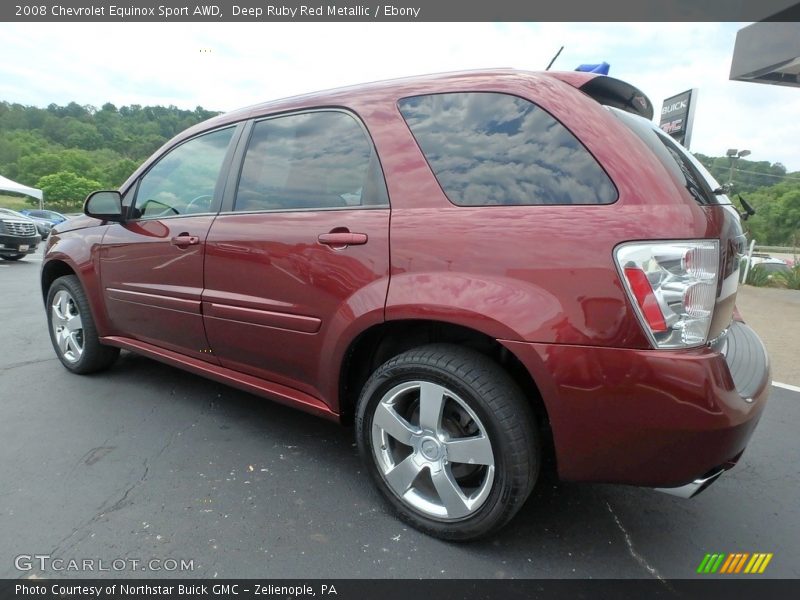 Deep Ruby Red Metallic / Ebony 2008 Chevrolet Equinox Sport AWD