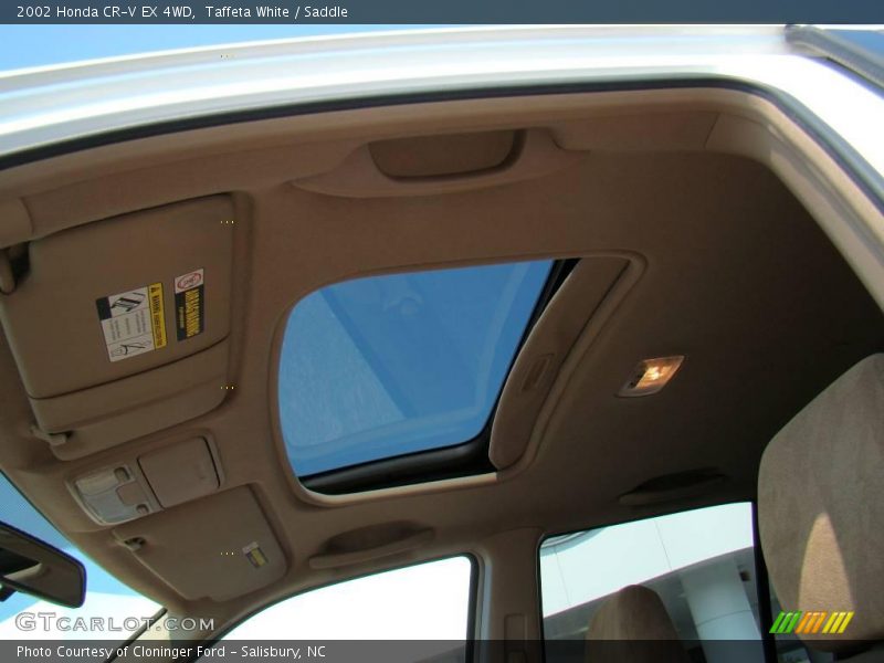 Taffeta White / Saddle 2002 Honda CR-V EX 4WD