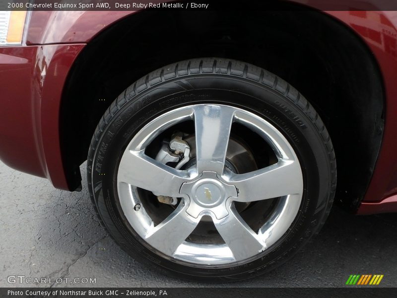Deep Ruby Red Metallic / Ebony 2008 Chevrolet Equinox Sport AWD