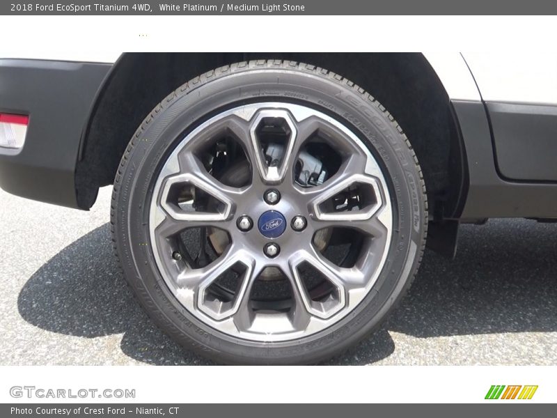 White Platinum / Medium Light Stone 2018 Ford EcoSport Titanium 4WD