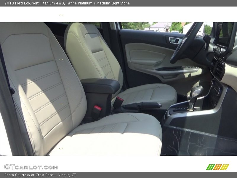 White Platinum / Medium Light Stone 2018 Ford EcoSport Titanium 4WD