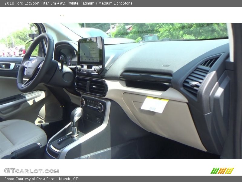 White Platinum / Medium Light Stone 2018 Ford EcoSport Titanium 4WD