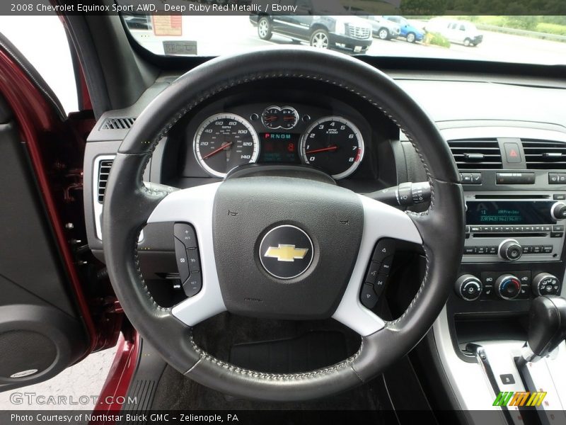 Deep Ruby Red Metallic / Ebony 2008 Chevrolet Equinox Sport AWD