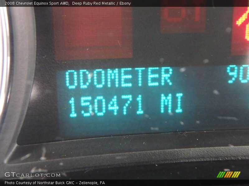 Deep Ruby Red Metallic / Ebony 2008 Chevrolet Equinox Sport AWD