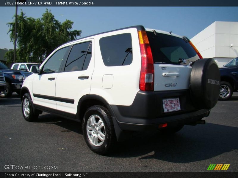 Taffeta White / Saddle 2002 Honda CR-V EX 4WD