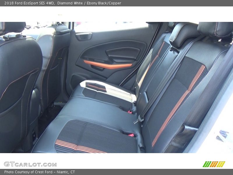 Diamond White / Ebony Black/Copper 2018 Ford EcoSport SES 4WD
