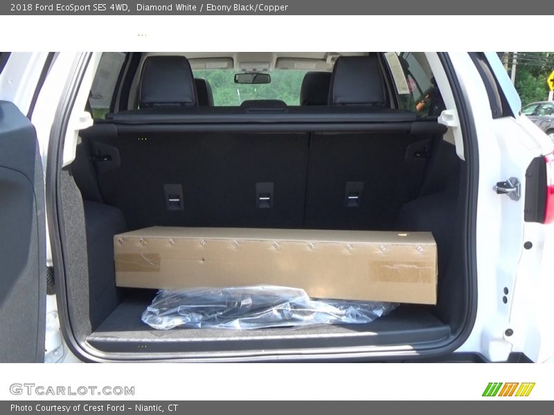 Diamond White / Ebony Black/Copper 2018 Ford EcoSport SES 4WD