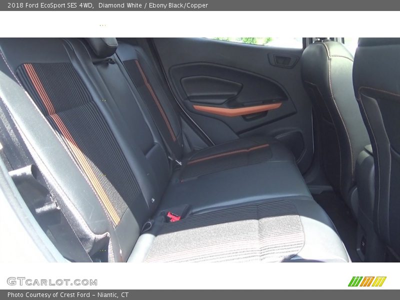 Diamond White / Ebony Black/Copper 2018 Ford EcoSport SES 4WD