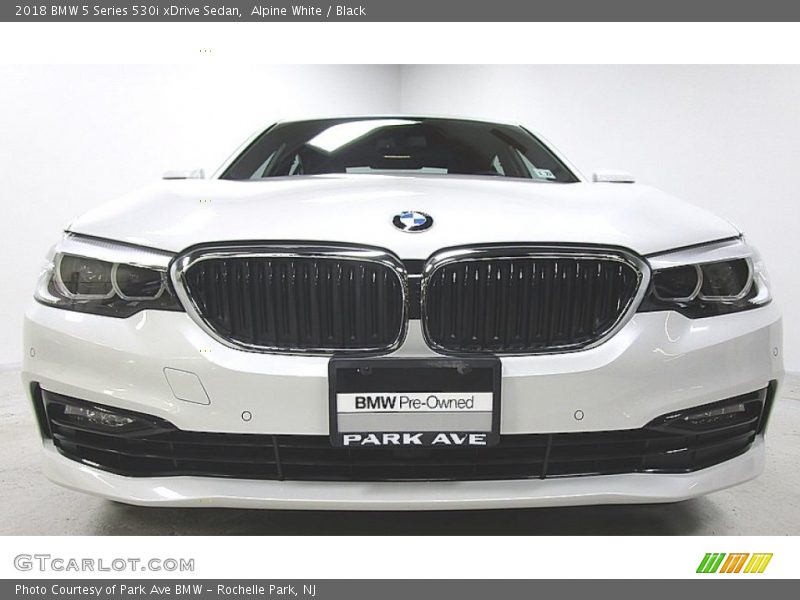 Alpine White / Black 2018 BMW 5 Series 530i xDrive Sedan