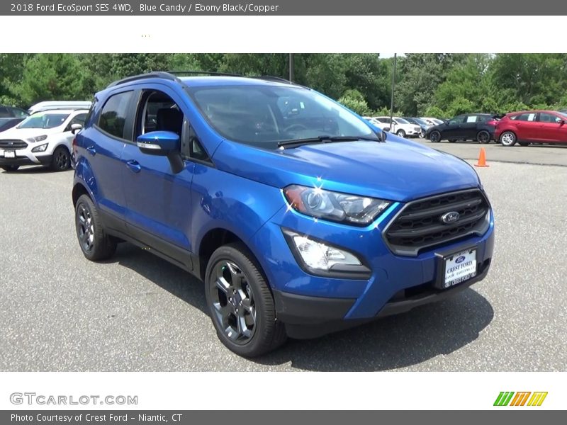Blue Candy / Ebony Black/Copper 2018 Ford EcoSport SES 4WD