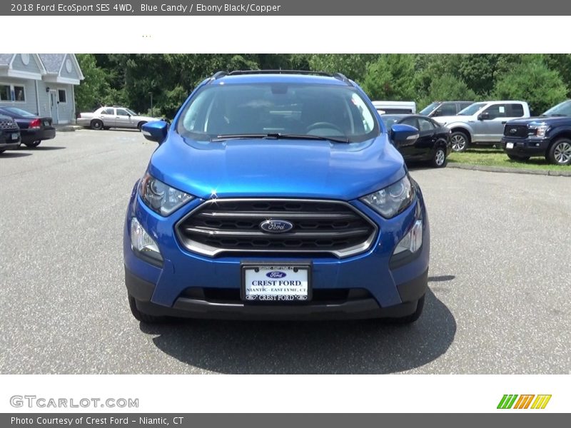 Blue Candy / Ebony Black/Copper 2018 Ford EcoSport SES 4WD