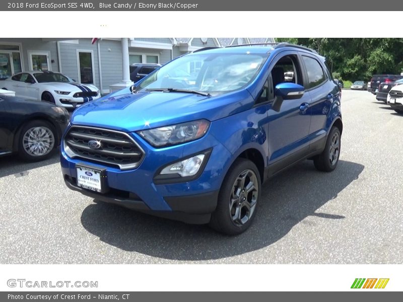 Blue Candy / Ebony Black/Copper 2018 Ford EcoSport SES 4WD
