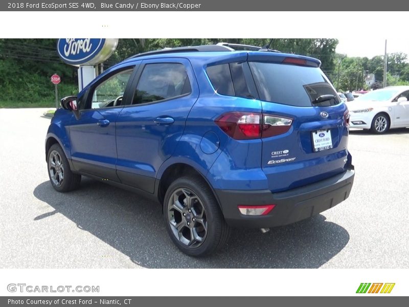 Blue Candy / Ebony Black/Copper 2018 Ford EcoSport SES 4WD