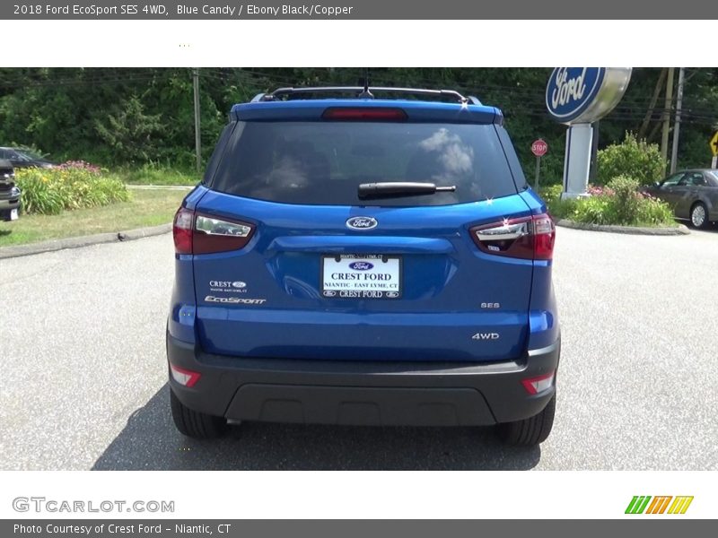 Blue Candy / Ebony Black/Copper 2018 Ford EcoSport SES 4WD