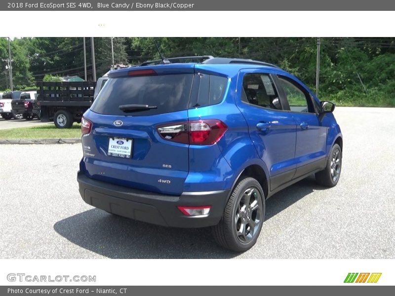Blue Candy / Ebony Black/Copper 2018 Ford EcoSport SES 4WD