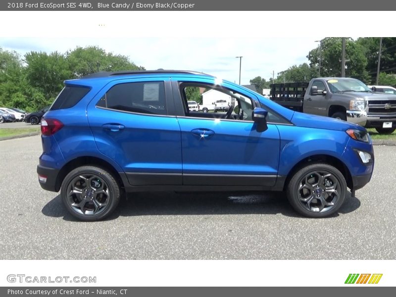 Blue Candy / Ebony Black/Copper 2018 Ford EcoSport SES 4WD