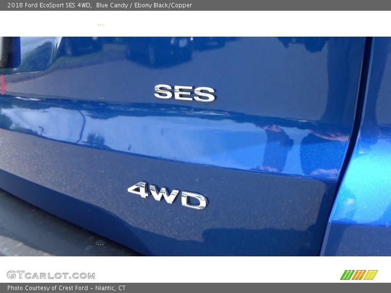 Blue Candy / Ebony Black/Copper 2018 Ford EcoSport SES 4WD