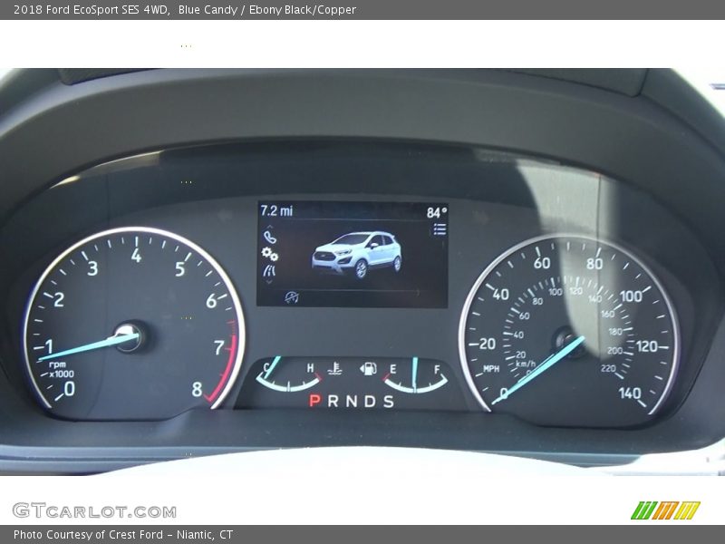Blue Candy / Ebony Black/Copper 2018 Ford EcoSport SES 4WD