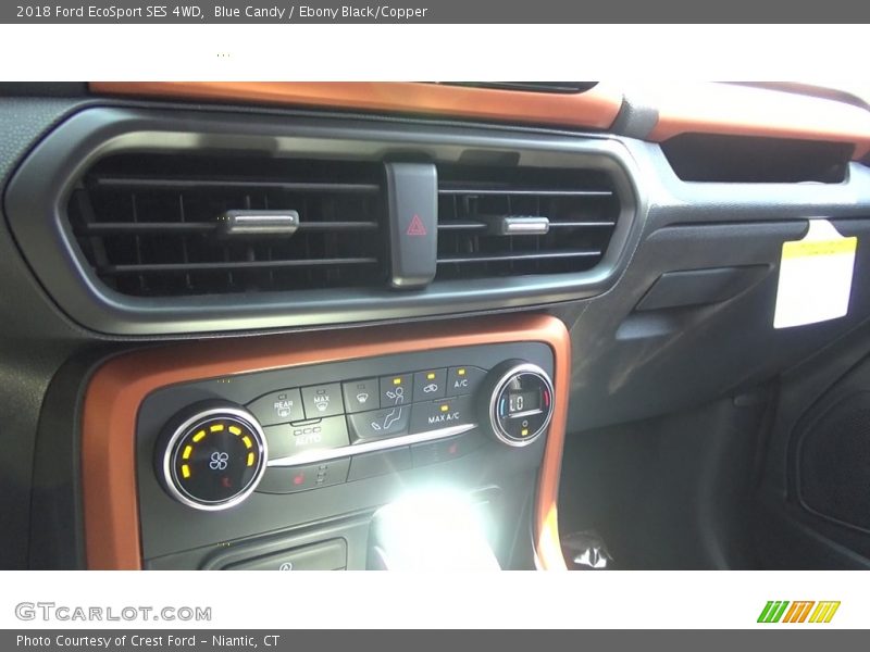 Blue Candy / Ebony Black/Copper 2018 Ford EcoSport SES 4WD