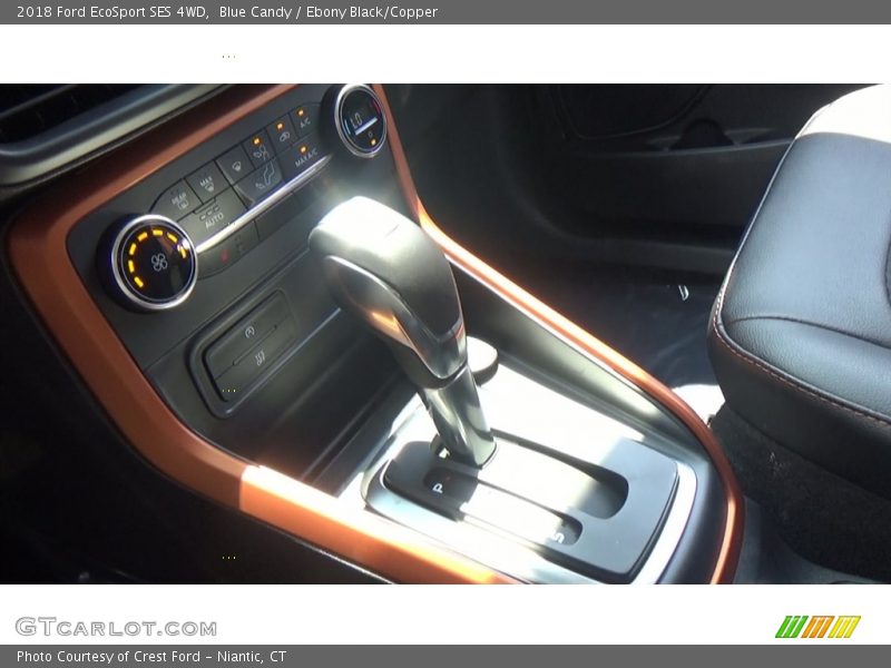 Blue Candy / Ebony Black/Copper 2018 Ford EcoSport SES 4WD