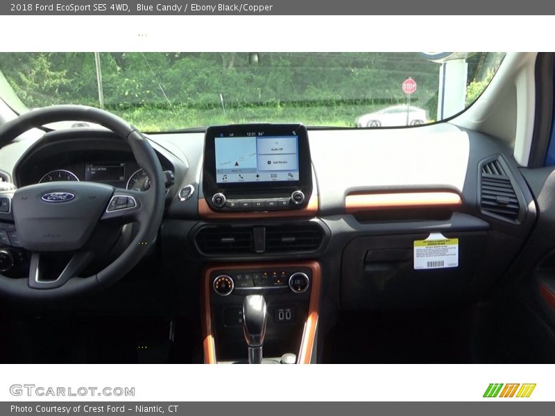 Blue Candy / Ebony Black/Copper 2018 Ford EcoSport SES 4WD
