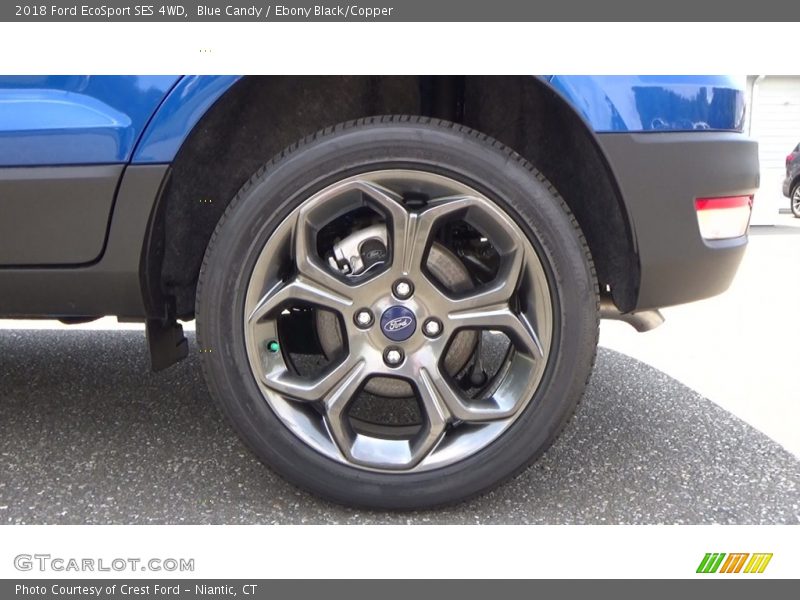 Blue Candy / Ebony Black/Copper 2018 Ford EcoSport SES 4WD