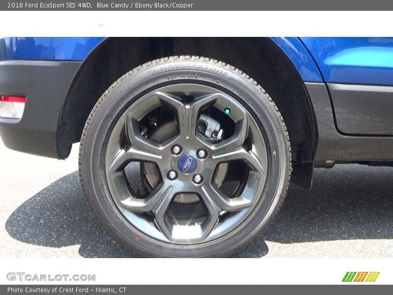 Blue Candy / Ebony Black/Copper 2018 Ford EcoSport SES 4WD
